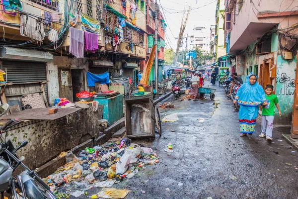 Kolkata India Octubre 2016 Vista Una Calle Centro Kolkata India — Foto de Stock