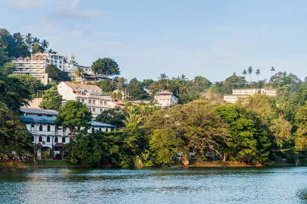 Bogambara See Und Häuser Von Kandy Sri Lanka — Stockfoto
