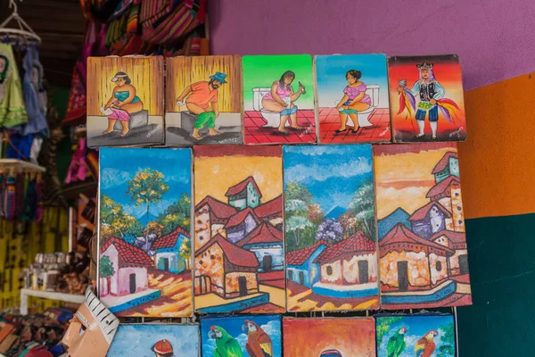 マサヤ ニカラグアのメルカド Artesanias 市場で販売のためのマサヤ ニカラグア 2016 — ストック写真