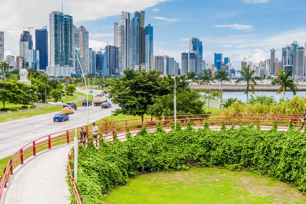 Panama City Panama Maggio 2016 Veduta Dei Grattacieli Moderni Viale — Foto Stock