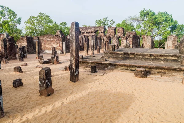 Budda Seema Prasada Baddhasima Prasada Starożytnym Mieście Polonnaruwa Sri Lanka — Zdjęcie stockowe