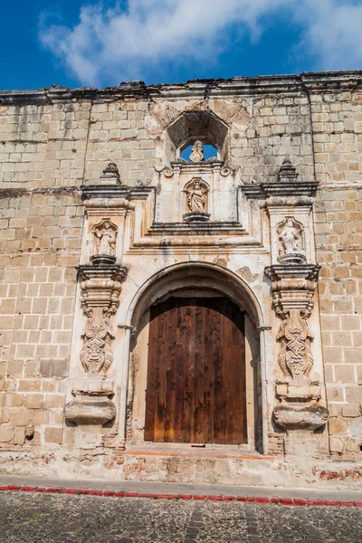 Puerta Iglesia Santa Clara Antigua Guatemala Guatemala — Foto de Stock