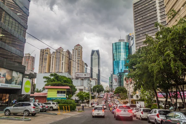 Panama City Panama Mei 2016 Straat Hoge Stijging Gebouwen Panama — Stockfoto