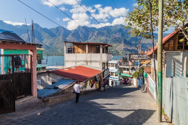 San Pedro Laguna Guatemala Marzo 2016 Veduta Una Strada Nel — Foto Stock