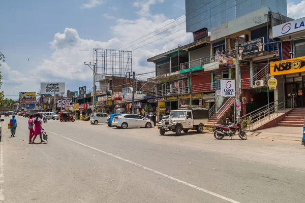 Wellawaya Sri Lanka Julho 2016 Vista Uma Rua Principal Cidade — Fotografia de Stock