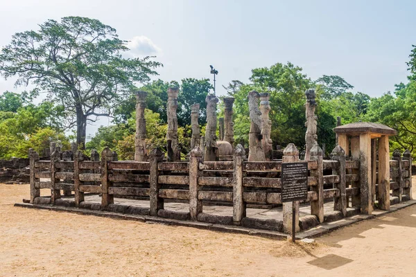 Nissanka Latha Mandapaya Dans Ancienne Ville Polonnaruwa Sri Lanka — Photo