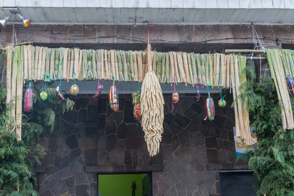 Decoração Páscoa Feita Frutas Aldeia Santiago Atitlan Guatemala — Fotografia de Stock