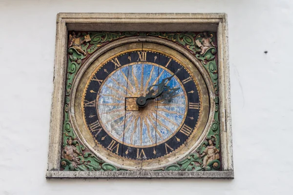 Clock at the Church of the Holy Ghost in Tallinn, Estonia