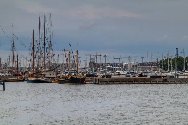 Sail Boats Helsinki Harbor Finland — Stock Photo, Image