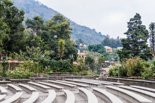 Konzentrische Bänke Dorf San Marcos Laguna Guatemala — Stockfoto