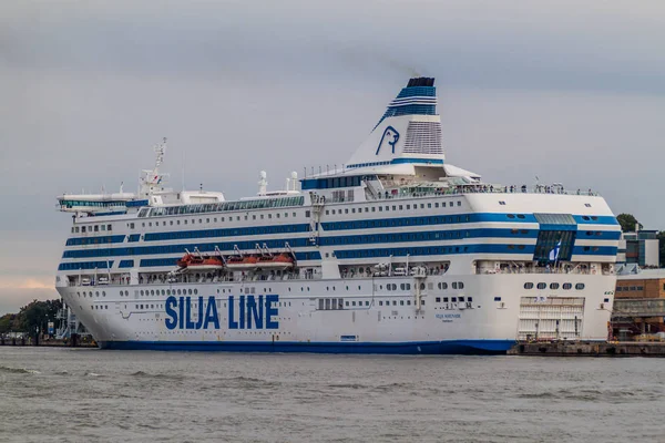 Helsinki Finlandia Agosto 2016 Silja Serenade Traghetto Proprietà Della Compagnia — Foto Stock