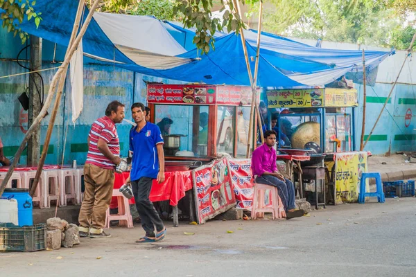 Delhi India October 2016 Street Food Stalls Delhi India — Stock Photo, Image