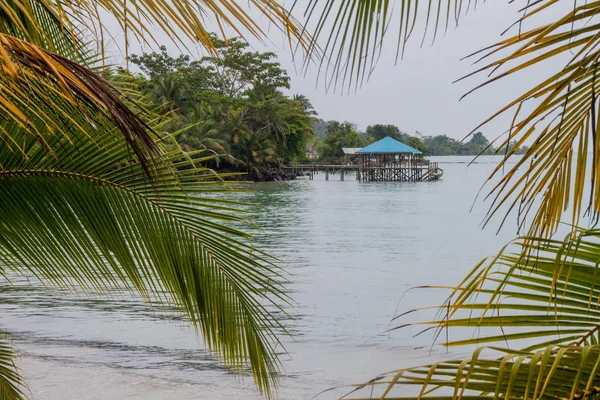 Muelle Isla Colón Parte Del Archipiélago Bocas Del Toro Panamá —  Fotos de Stock