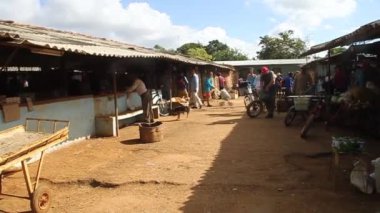 Meyve ve sebze tezgahları