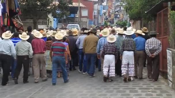 San Pedro Laguna Guatemala Martie 2016 Localnicii Satului San Pedro — Videoclip de stoc