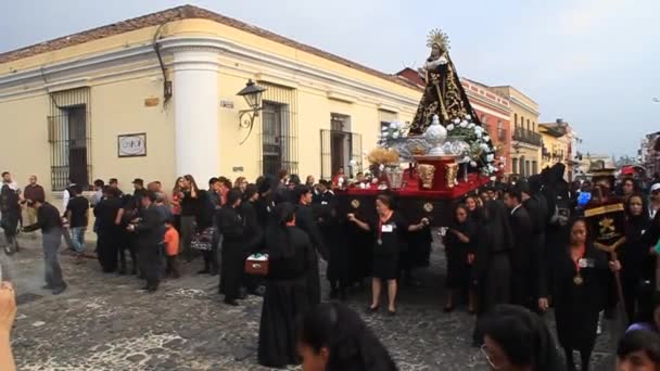 Procissão no Sábado Santo — Vídeo de Stock