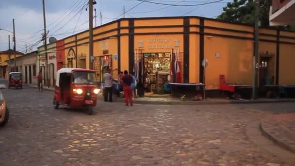 Calles empedradas en Copán Ruinas — Vídeos de Stock