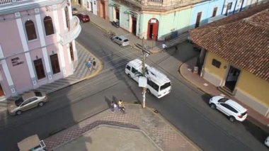 Bir kesişme havadan görünümü