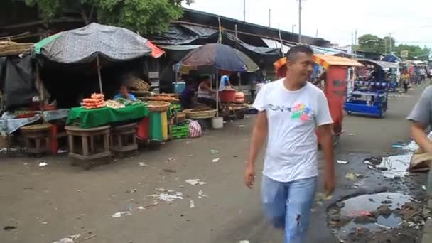 Mercado la Terminal markt in Leon — Stockvideo