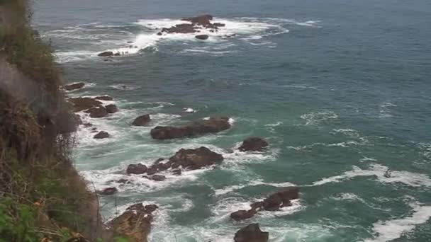 Costa do mar no Parque Nacional Manuel Antonio — Vídeo de Stock