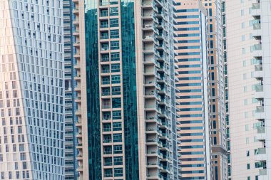 Yüksek binaların Dubai Marina, Birleşik Arap Emirlikleri