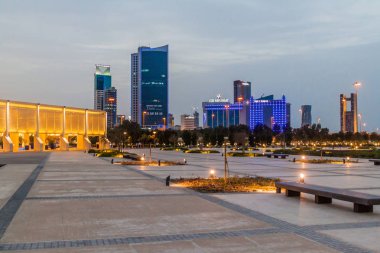 Manama, Bahreyn - 15 Şubat 2017: Skyline Manama, Bahreyn.