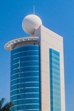 Abu Dhabi, Birleşik Arap Emirlikleri - 7 Mart 2017: Abu Dhabi, Etisalat kule 2.