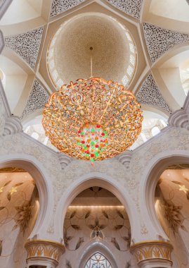 Büyük Sheik Zayed Camisi Abu Dabi, Birleşik Arap Emirlikleri avize