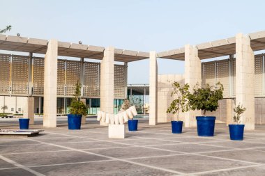 Manama, Bahreyn - 15 Şubat 2017: Dış Ulusal Bahreyn Müzesi