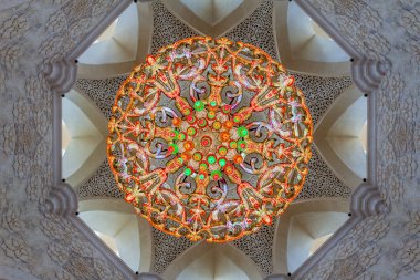 Büyük Sheik Zayed Camisi Abu Dabi, Birleşik Arap Emirlikleri avize