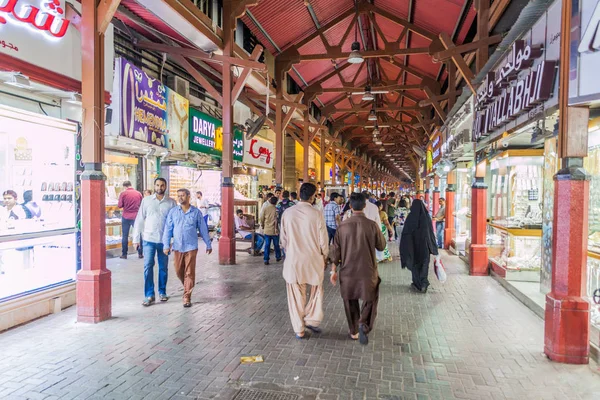 Dubaj Spojené Arabské Emiráty Března 2017 Pohled Hotelové Čtvrti Deira — Stock fotografie