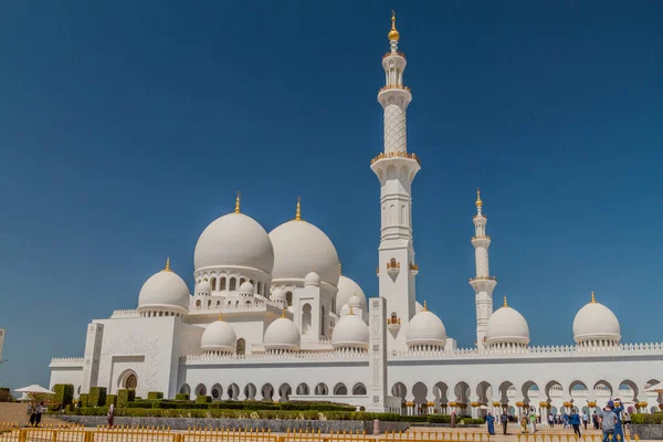 Abu Dhabi Оаэ Марта 2017 Года Вид Великую Мечеть Шейха — стоковое фото