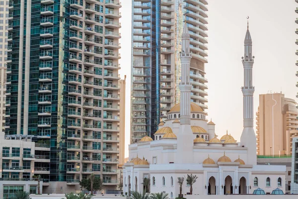 Mezquita Mohammed Bin Ahmed Almulla Dubai Marina Emiratos Árabes Unidos — Foto de Stock