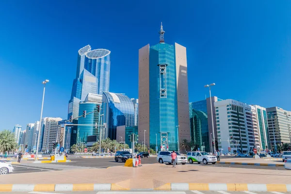 Abu Dhabi Emiratos Árabes Unidos Marzo 2017 Intersección Del Jeque — Foto de Stock