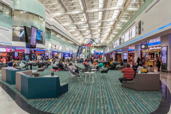 Dubai Emirados Árabes Unidos Março 2017 Interior Aeroporto Internacional Dubai — Fotografia de Stock