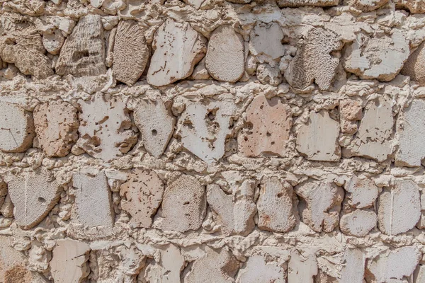Деталь Старі Фортифікаційні Стіни Colar Каменю Області Спадщини Місті Шарджа — стокове фото