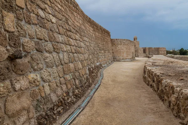 Inner walls of Bahrain Fort (Qal\'at al-Bahrain) in Bahrain