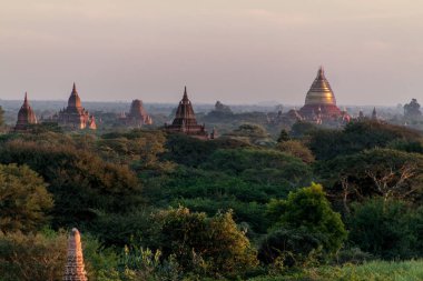 Manzarası tapınaklar Bagan, Myanmar