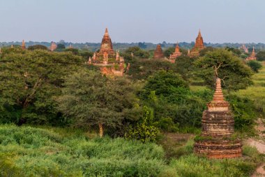 Manzarası Bagan tapınaklar, Myanmar