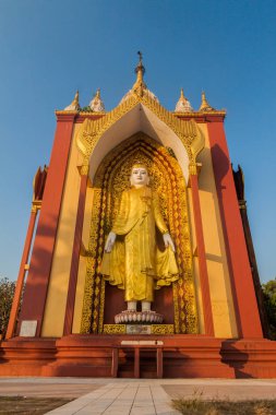 Dört Buda resim Bago, Myanmar