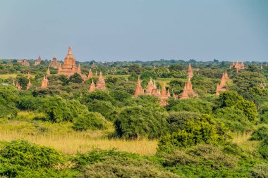 Manzarası tapınaklar Bagan, Myanmar