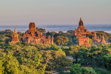 Manzarası tapınaklar Bagan, Myanmar