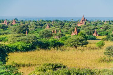 Manzarası tapınaklar Bagan, Myanmar