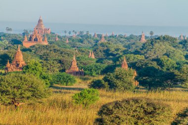 Manzarası tapınaklar Bagan, Myanmar