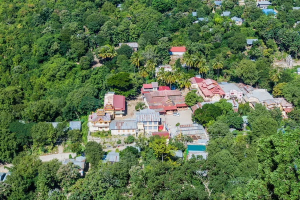 Malé Vesnice Nedaleko Popa Myanmar — Stock fotografie