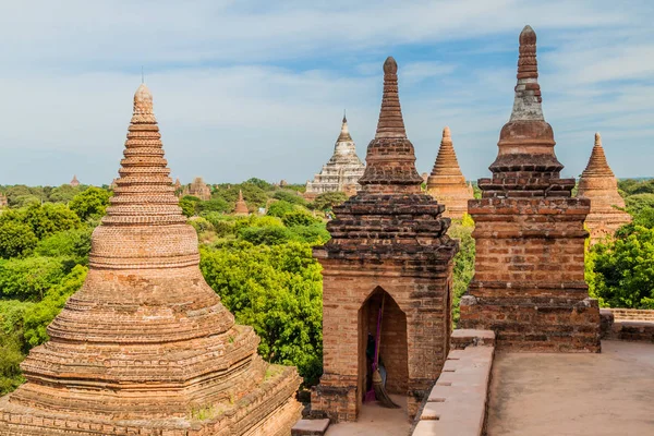 Vista Law Shaung Temple Bagan Mianmar — Fotografia de Stock