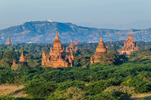 Skyline Świątyń Mieście Bagan Birma — Zdjęcie stockowe