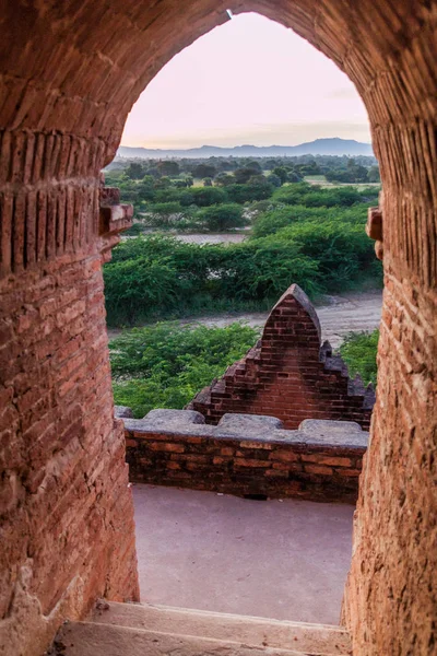 Vista Desde Templo Bagan Myanmar —  Fotos de Stock