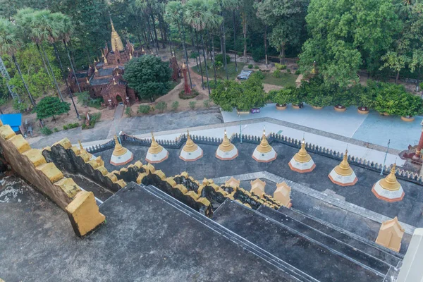 Vista Desde Pagoda Mahazedi Bago Myanmar — Foto de Stock