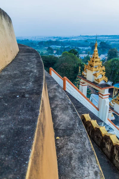 Uitzicht Vanaf Mahazedi Pagoda Bago Myanmar — Stockfoto